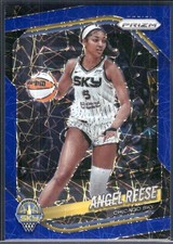 2025 Panini Prizm WNBA #92 Angel Reese Blue Velocity Prizms