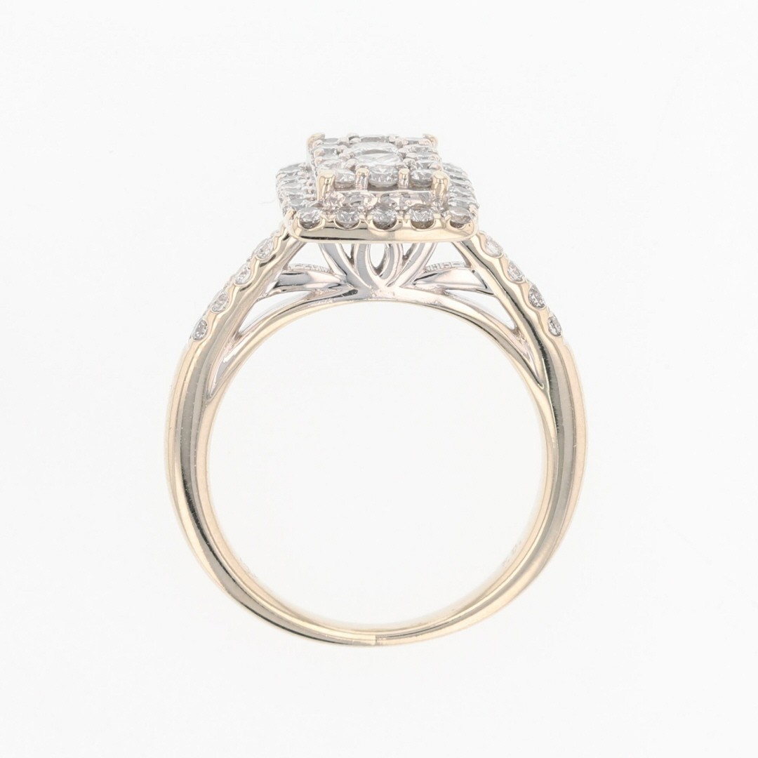 .77ctw Diamond Rectangle-Shaped Cluster Engagemen… - image 6