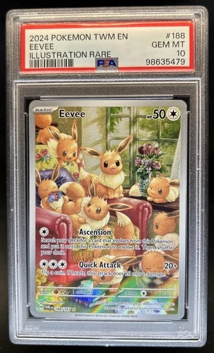 2024 Pokemon Twilight Masquerade Eevee #188/167 PSA 10 GEM MINT