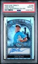 2024 LEAF TRINITY STEEL AUTOS SILVER #SJB2 JAKE BLOSS 11/15 PSA 10