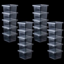 20 Pcs Spider Terrariums Breeding Box Hatching Container Acrylic Feeding Box ...