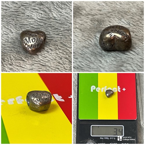 VTG DESIGNER PANDORA ALE STERLING SILVER CHARM MOTHERS HEART !!