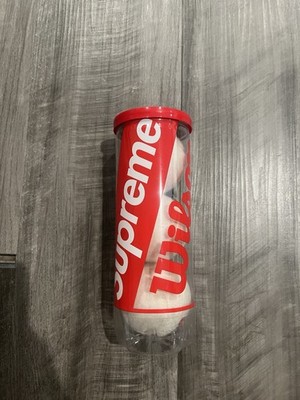 100% Authentic SS18 Sealed Brand New SUPREME WILSON TENNIS BALLS 3 BALL CAN