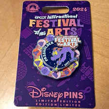 Disney Limited Edition Annual Passholder Pin EPCOT Festival of the Arts 2024