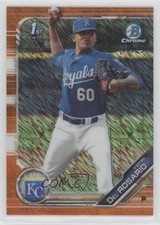 2019 Bowman Chrome Prospects Orange Shimmer Refractor 6/25 Yefri Del Rosario 8t7