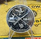 1OZ GUN AND ROD SILVER ROUND .999 FINE