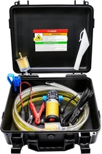 Steauty 12V Fuel Transfer Pump Kit, 85 Gal/Hr 70W DC Motor, with Carrying Case