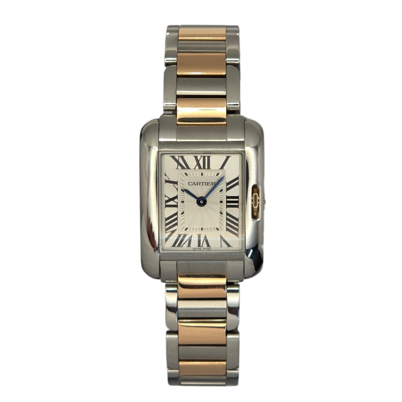 Cartier Tank Anglaise Ref. 3485 - 18ct Rose Gold & Steel - Full Set (2018)