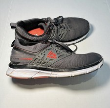 RBX Men's Lace-Up Low Top Athletic Sneaker, Gray/Black/Red/White