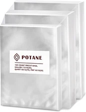 Vacuum Sealer Bags, Precut 150 Gallon 11x16, Quart seal bags, Clear 