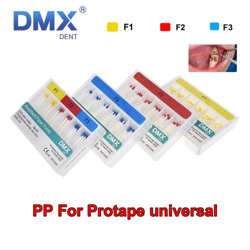 1-100 Packs Dental Absorbent Paper Points F1 F2 F3 Root Canal Endodontic DMXDENT