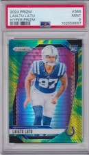 2024 Panini Prizm Hyper Laiatu Latu ROOKIE /180 #366 PSA 9 MINT