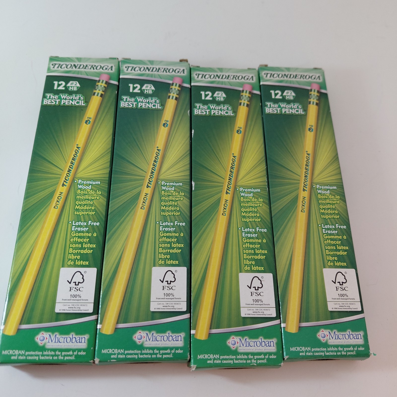 S 12 Ct #2 Hb Soft, Lot Of 4 Boxes, School