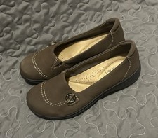 Clark  s Carleigh Lulin Nubuck Brown Leather Loafer Size 6