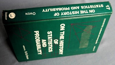 On the History of Statistics and Probability by D. B. Owen 1976 hc