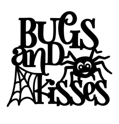 5 Zoll Bugs and Kisses Spinne Hexe Vinyl Aufkleber Aufkleber Kunst Wand Zuhause 