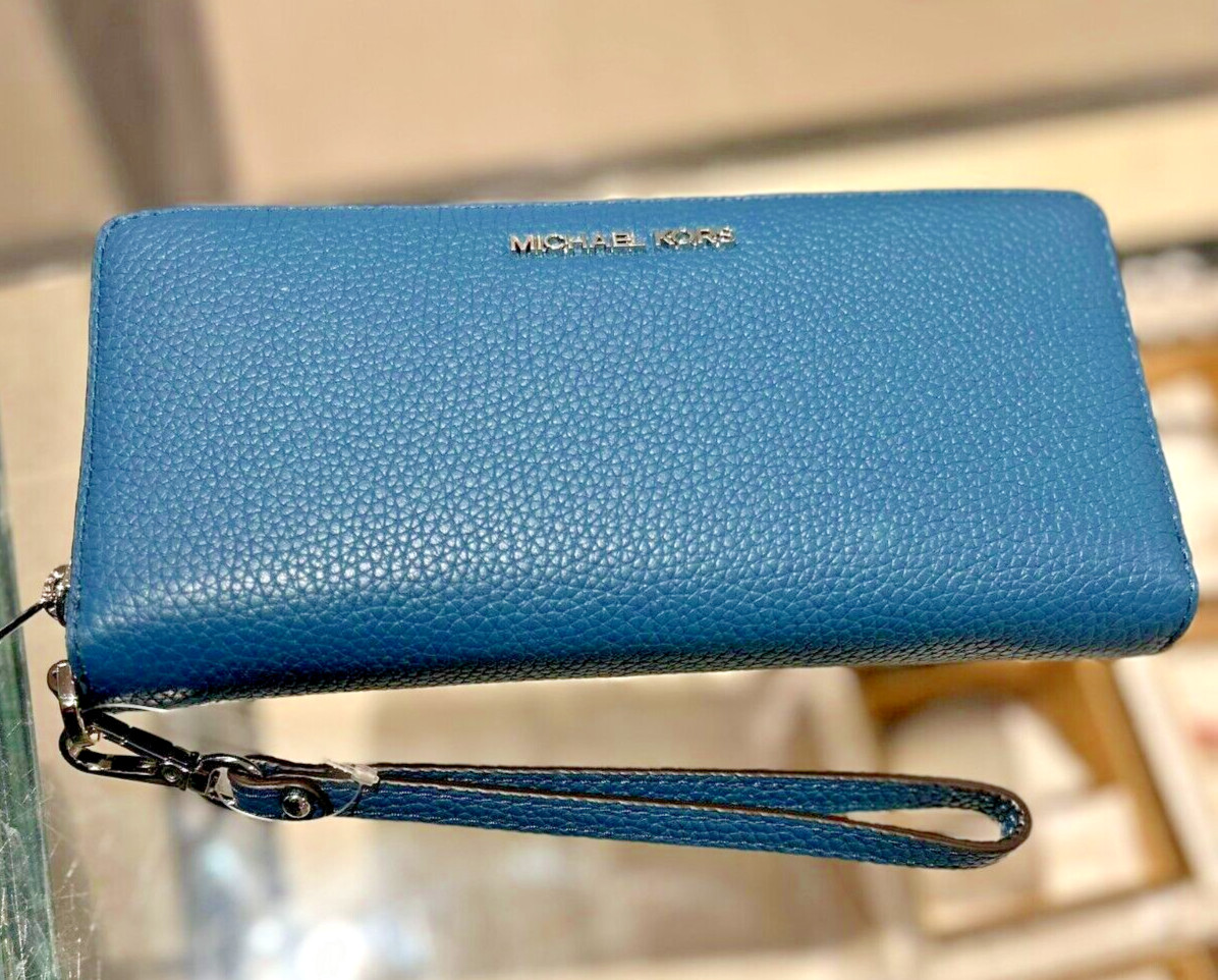 小物 MICHAEL KORS LONG WALLET Michael Kors Lady Long Zip Around Leather Wallet Wristlet Credit