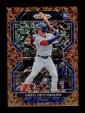 2022 PRIZM QUICK PITCH BRONZE DONUT CIRCLES #57 GREG DEICHMANN RC 17/40 CUBS