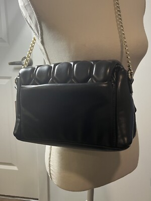 NWT Jason Wu VEGAN LEATHER Shoulder Bag QUILTED Black CHAIN  NWT Jason Wu Aria Quilted Shoulder Bag Chain Strap Vegan Leather  WT8240-001-68A main image 0