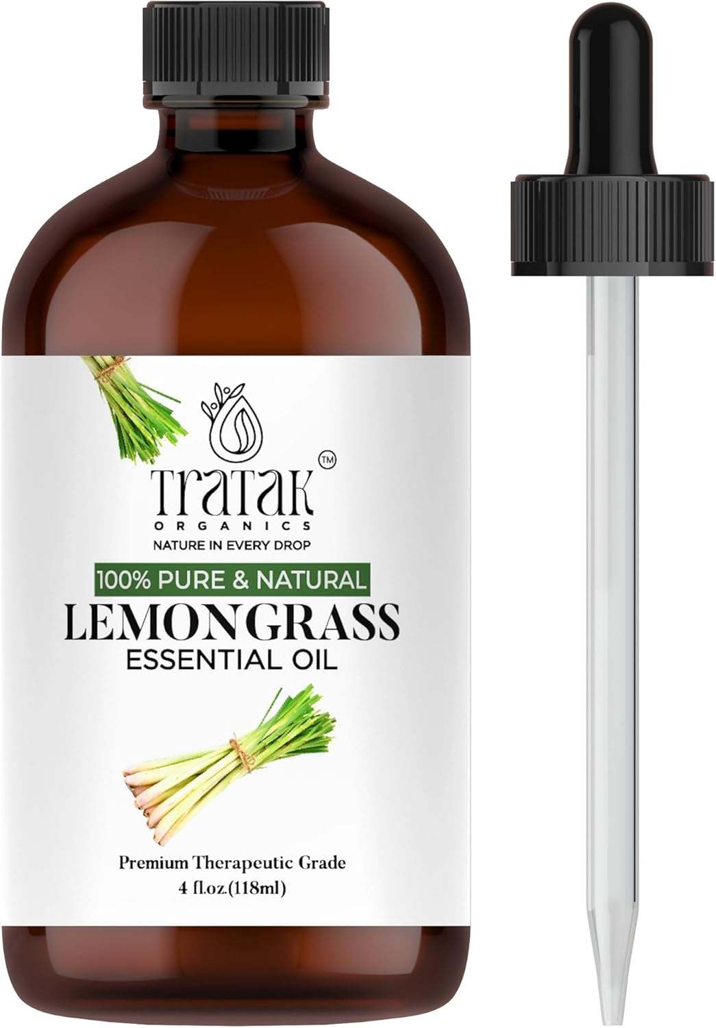 Lemongrass Essential Oil, 100% Pure and Natural Oil with Premium Dropper, Undilu