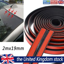 2M Rubber Car Windshield Rear Window Roof Seal Noise Insulation Strip Sticker UK