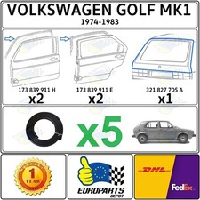 VOLKSWAGEN GOLF I MK1 5 Tle Dichtungssatz x4 Türdichtung x1 Heckklappendichtung