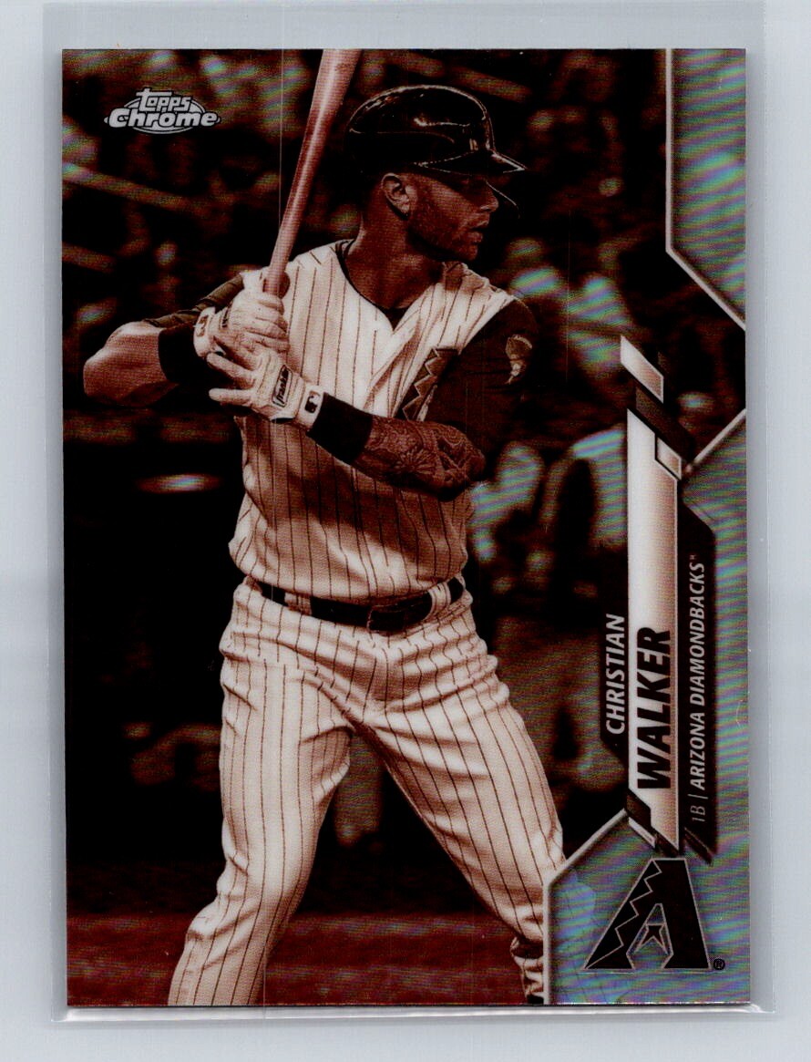 2020 Topps Chrome #27 Sepia Refractor Christian Walker Arizona Diamondbacks