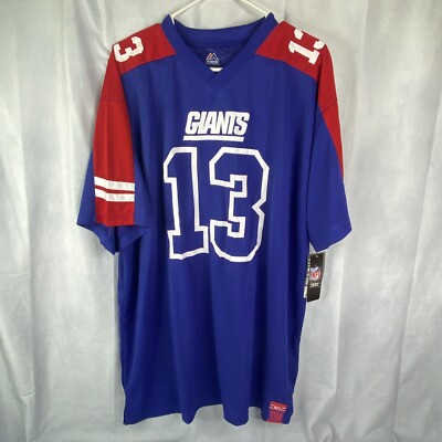 NEW NWT Odell Beckham #13 Majestic NY GIANTS Football team jersey sz 2XL NFL