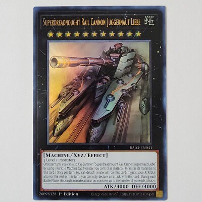 Superdreadnought Rail Cannon Juggernaut Liebe - RA03-EN041 - NM - Ultra Rare