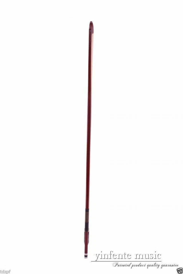 New 4/4 Cello Bow BrazilWood ebony frog Straight Advance Natural Bow hair - Image 3 of 4
