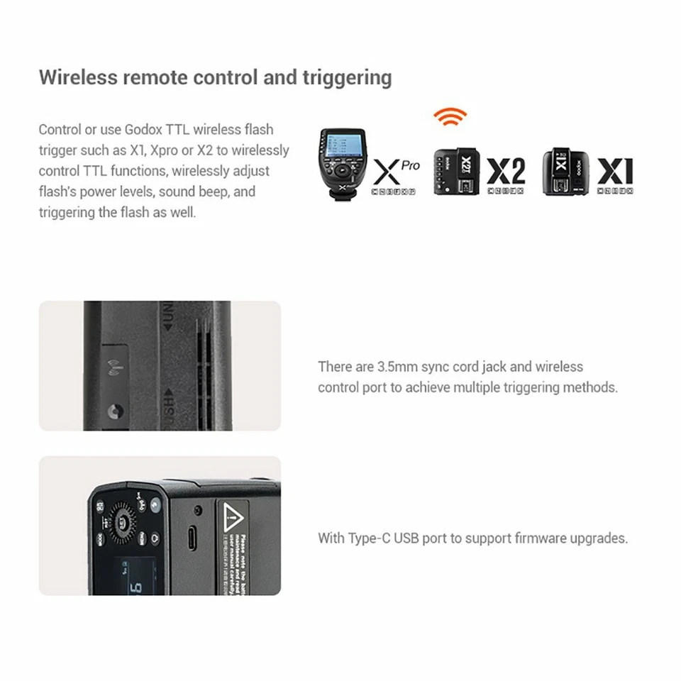 US GODOX AD200Pro 2.4G TTL Pocket Flash X2T-S Bluetooth Trigger F Sony A7R A7S - Image 2 of 4