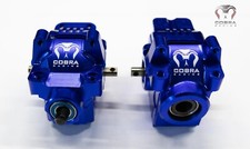 Aluminum Front + Rear Differentials COMPLETE for Traxxas Slash Rustler 4x4 BLUE