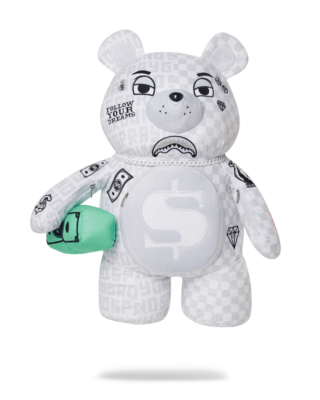 SPRAYGROUND SPLIT THE CHECK (PEARL) MONEY BEAR TEDDYBEAR  display picture 2