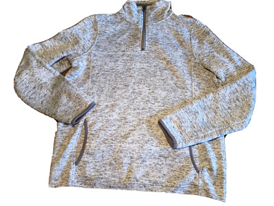 Thread + Supply Gray Quarter Zip Sweatshirt