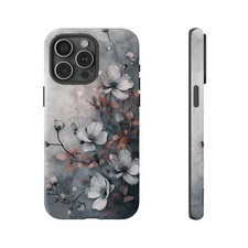 Wild Flowers (A) Ink & Watercolor iPhone/Samsung Tough Phone Case