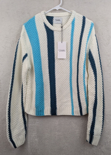 Maglione punti + righe tg S righe blu e bianche maniche lunghe 1682 - Foto 1 di 6