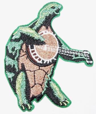Grateful Dead Terrapin Banjo Shaped Iron On Patch Rock
