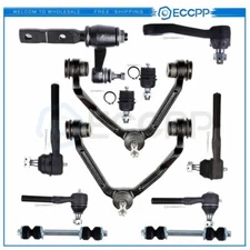 12x For 1997-2002 2003 Ford F-150 4WD Front Control Arms Tie Rod Ends Sway Bars