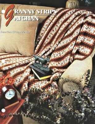 Granny Strips Afghan  Annie's Attic Crochet Afghan Pattern Page