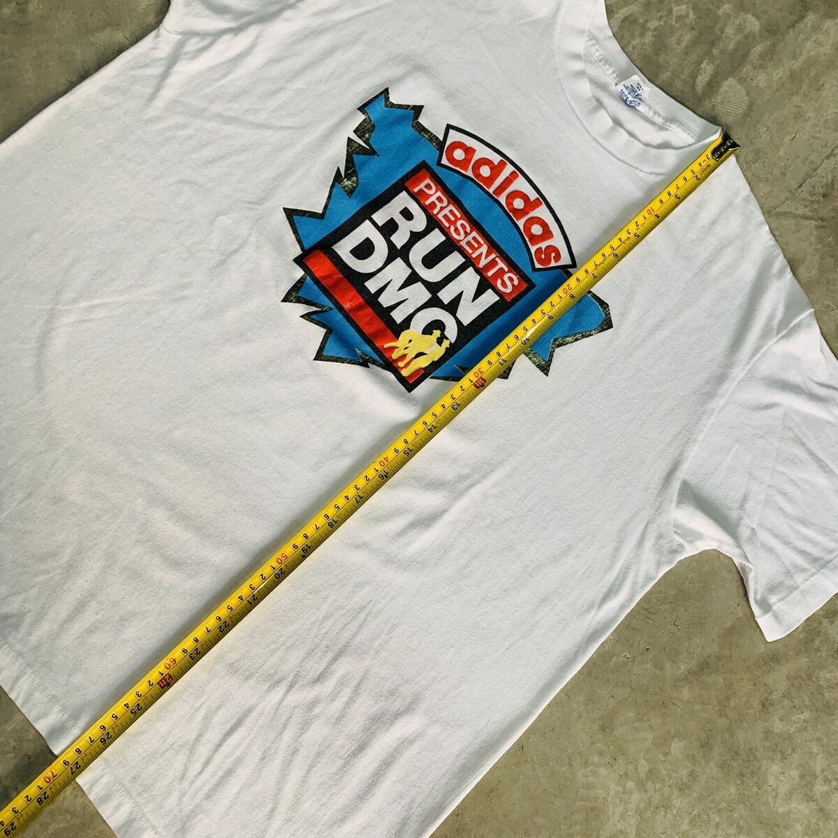 Vintage 80s ADIDAS Presents RUN DMC Hollis Crew Hip Hop T Vintage 80s ADIDAS Presents RUN DMC Hollis Crew Hip Hop T