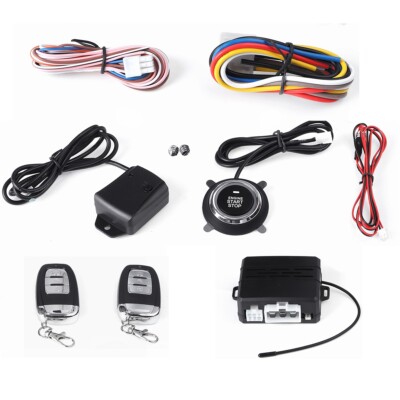 1 Set Auto Sicherheit System Auto Alarm System Push-Start-Taste von Keyless