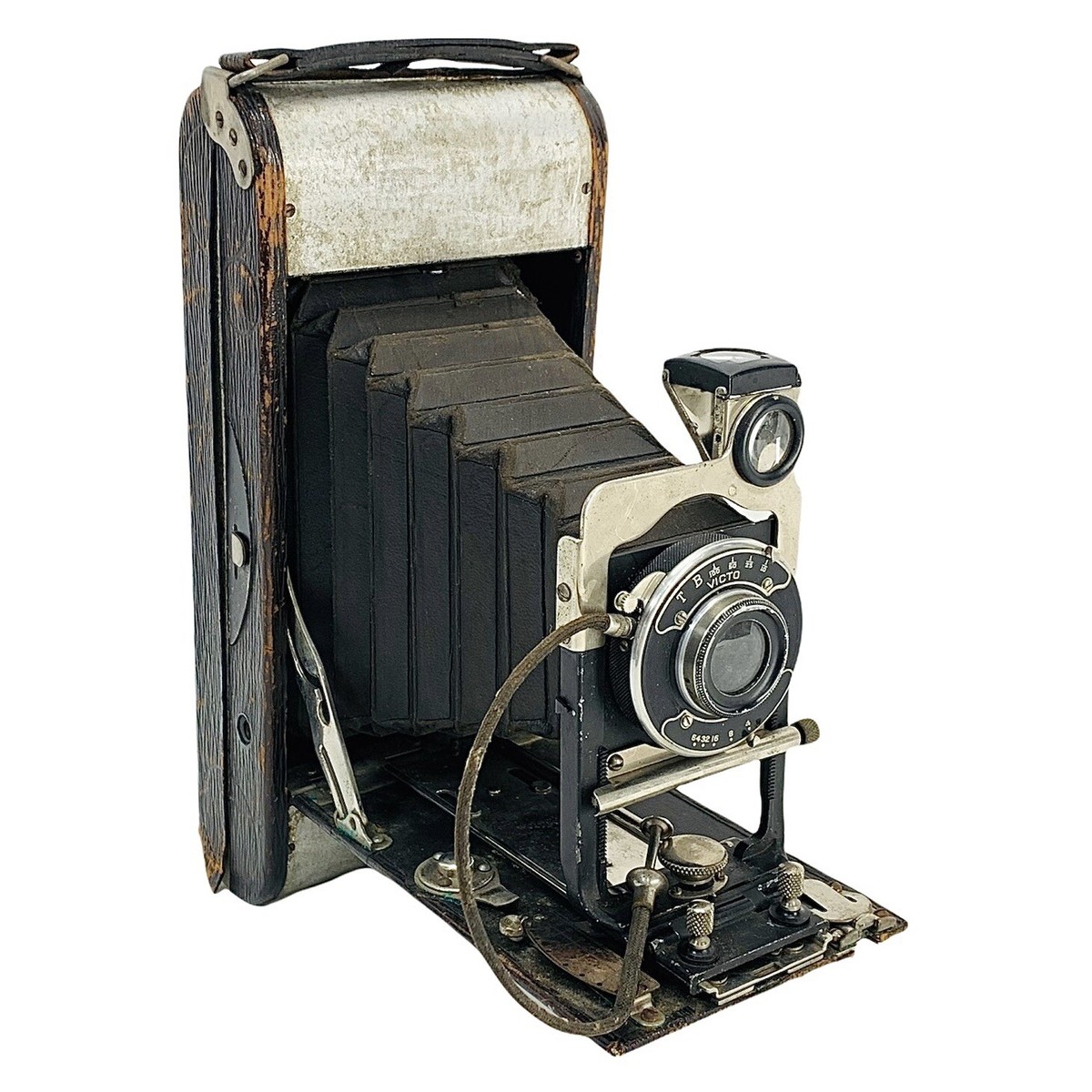 Antique 1900s Seneca Chief No.2 Folding Camera B&L Victo Shutter