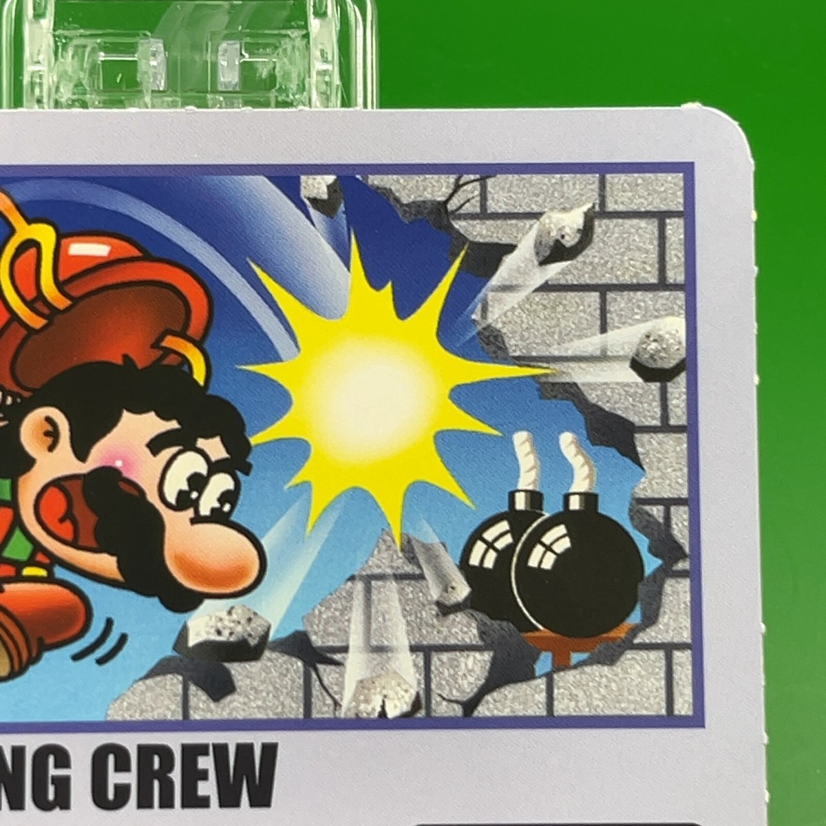 Wrecking Crew Mario 001 History Book Sealdass Sticker Famicom