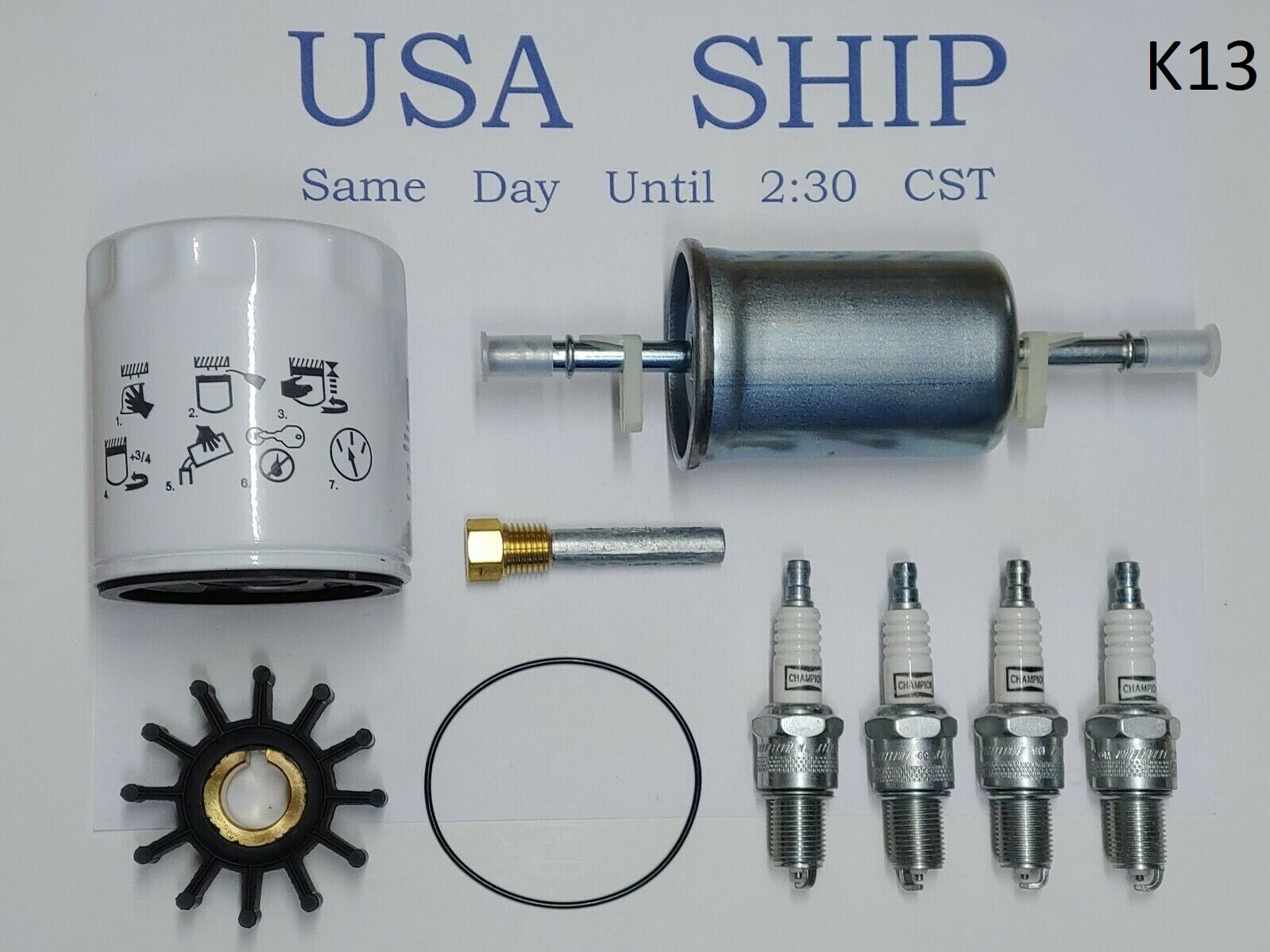 Maintenance Service Kit Kohler Marine Generator 10EG 13EG 15EG 10EGD