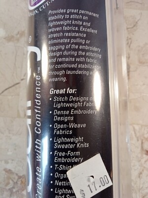 Sulky Soft N Sheer Extra Cut Away Stabilizer - Iron-On 8 Inch X 9 Yard Roll