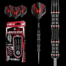 WINMAU Merv Mervyn King Special King 90 TUNG. 26 GRAM STEEL TIP DARTS 1461.26