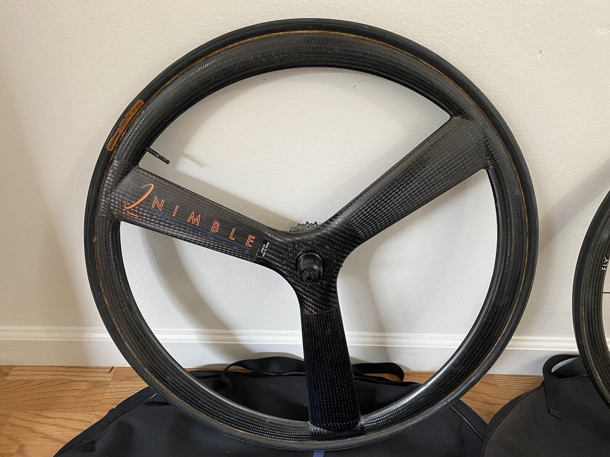NIMBLE CROSSWIND カーボン高速走行時ヒューンという走行音650c Nimble Crosswind Tri Spoke 3 & Nimble Fly Wheelset 650c Tubular | eBay