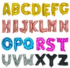 16'' Inch Alphabet Letters Foil Balloon Party Decoration Pretty Multiple Colors