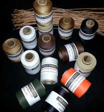 Waxed Polyester Thread 2 oz spool 3 ply Basketry Beading Jewelry Leather Crafts