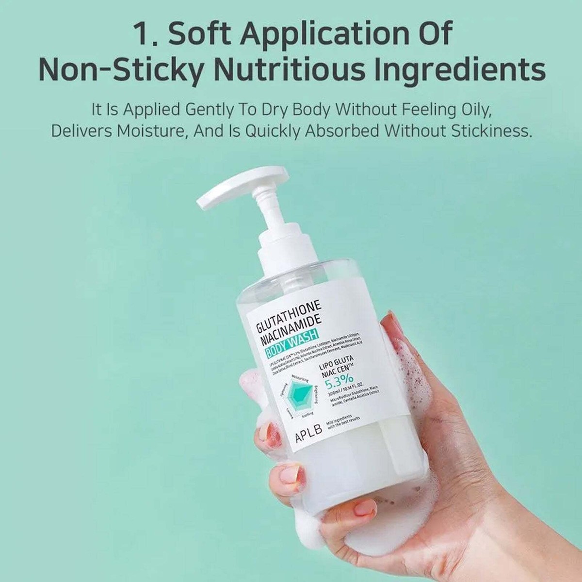 aplb - glutathione niacinamide body wash APLB Glutathione Niacinamide Body Wash 300ml / 10.14 fl.oz